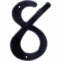 Ornatus Outdoors 4 in. Nail-On Black Plastic House Number - 8 OR3517905